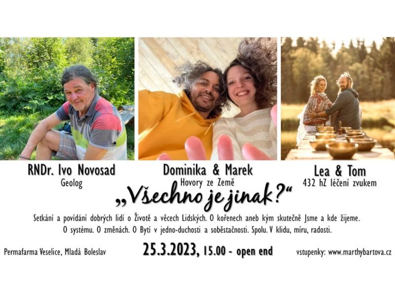 Všechno je jinak? ... aneb Setkání a povídání o věcech Lidských Všechno je jinak? ... aneb Setkání a povídání o věcech Lidských