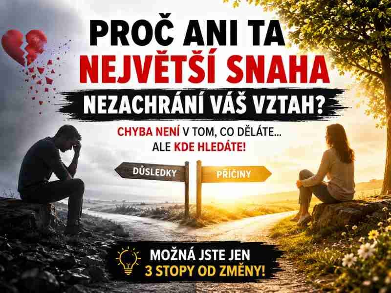 Proč ani ta největší snaha Váš vztah nezachrání (a co funguje místo ní)