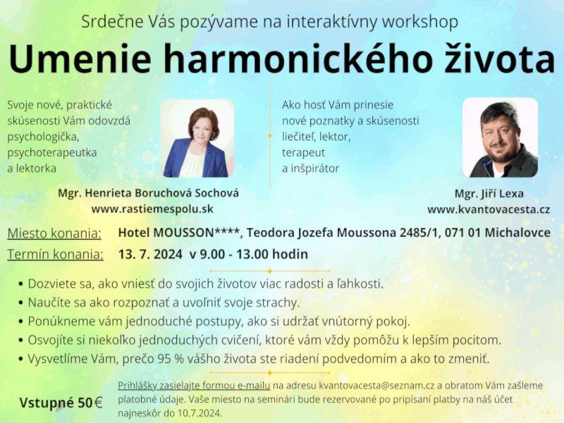Jak docílit umění harmonického života? Jak docílit umění harmonického života?